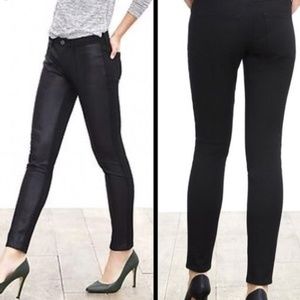 Banana Republic Vegan Leather Front / Fabric Pants